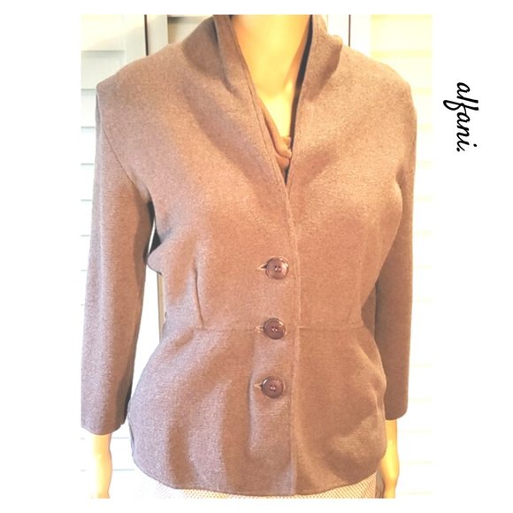 Alfani Jackets & Blazers - pindots--Shawl  Collar sweater blazer